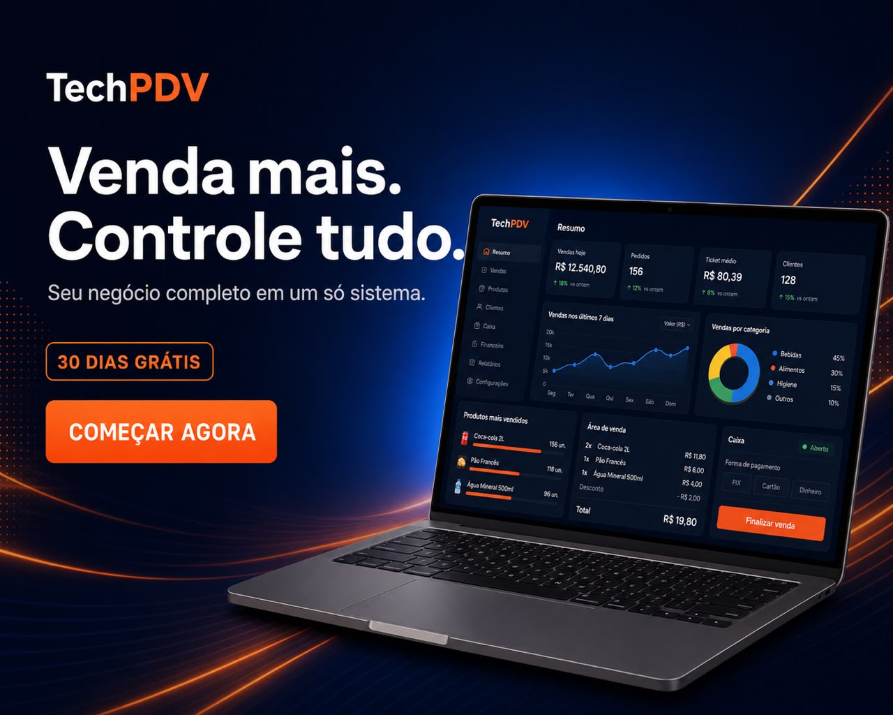 TechPDV: venda mais e controle todo o seu negócio